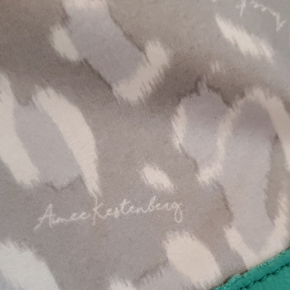 Aimee Kestenberg Teal Green Bali Leather Crossbody Bag with Adjustable Strap - Picture 17 of 17